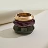ENSKEFEN 3Pcs Chunky Acrylic Resin Bangles Gold Bracelets for Women Boho Irregular Stackable Resin Statement Bracelet Trendy Retro Wide Acrylic Bangle #4