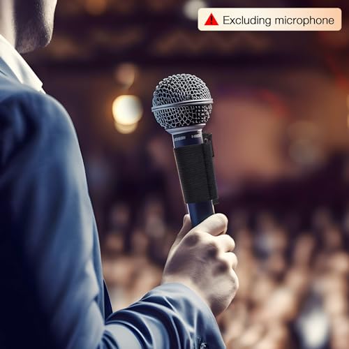 SUNMON Hand Microphone Elastic Sleeve for Sony voice recorder, Elastic Sleeve Accessories Compatible with Sony TX660/Sony TX650, For speech,interview camera, wedding handheld microphone(2pcs)