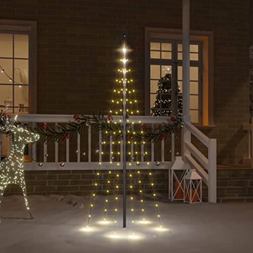 Guirnalda de luces exterior para balcón y terraza con árbol de Navidad LED de bajo consumo