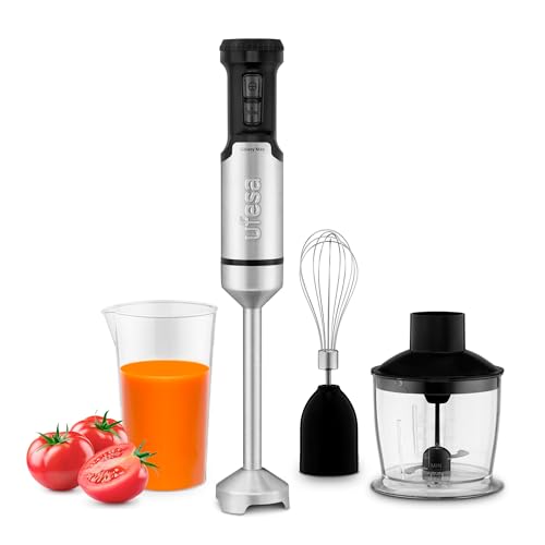 Ufesa Galaxy Max Batidora de Mano, Potencia 1200 W, Control de Velocidad Variable + TURBO, 4 Cuchillas de Alta Eficiencia, Diseño Ergonómico y Anti Salpicaduras, Accesorios Incluidos, Sin BPA