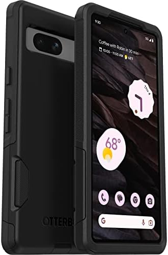 OtterBox Google Pixel 7A Commuter Series Case - BLACK, slim & tough, pocket-friendly, with port protection