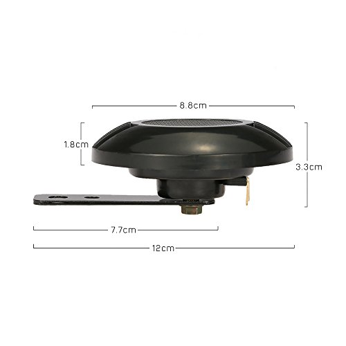 RuleaxAsi 12V 430HZ 110dB Alto-falante alto redondo com buzina para motocicleta carro