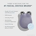 NuFACE MINI+ Microcurrent Facial Device Kit - FDA Cleared Face Sculpting & Skin Tightening Device to Contour, Lift & Tone + Microcurrent Gel Activator & Silk Creme - Violet Dusk - Image 2
