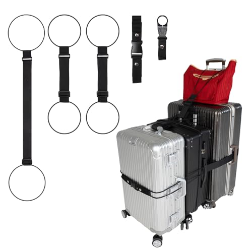 Adjustable Luggage Straps for Suitcases 3PCS Connect Suitcases