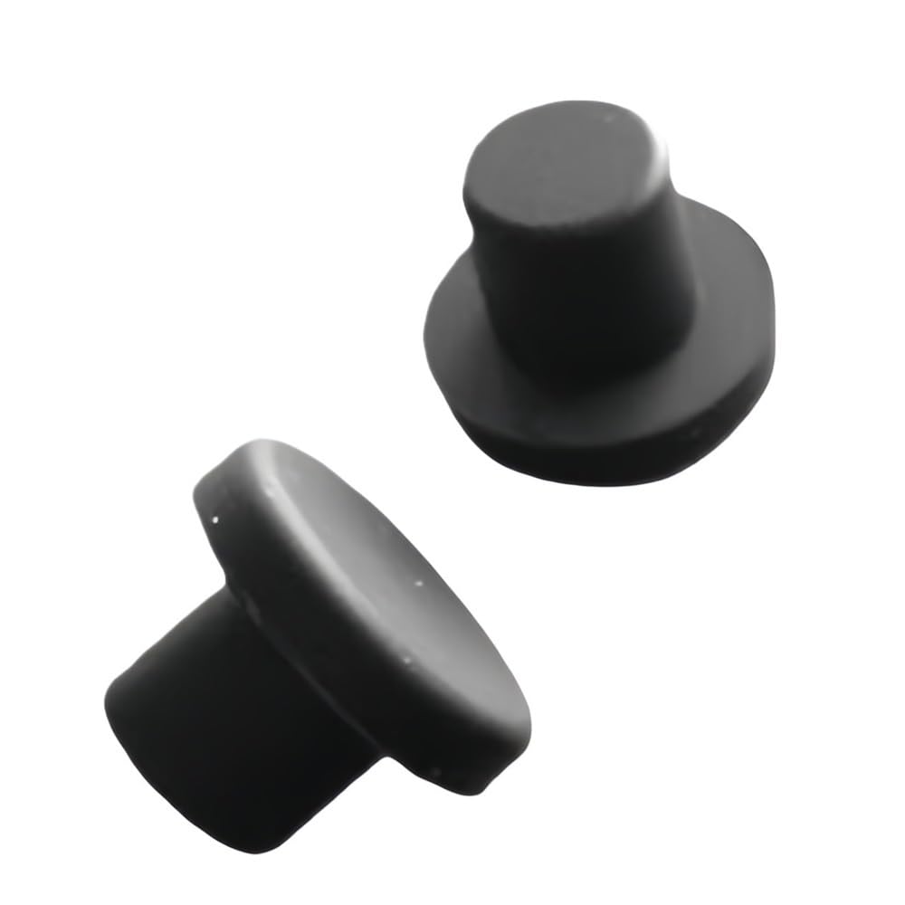 100 Tapones de Sellado Negros Tipo T, Tapones Huecos de Silicona sólida, Tapas de Caucho de Grado alimenticio(13mm)