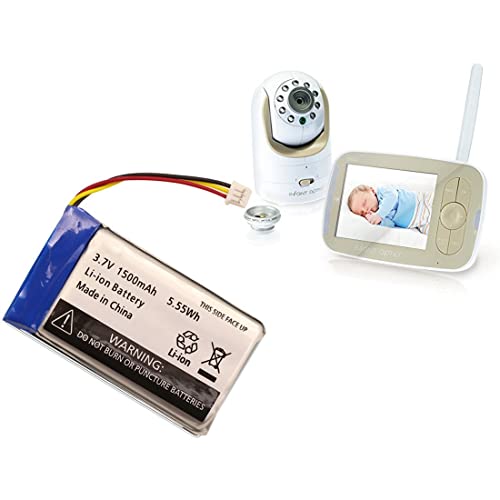 1500mAh Replacement Battery for Infant Optics DXR-8 Video Baby Monitors, SP803048 Lithium Ion Rechargeable - Thumbnail 2