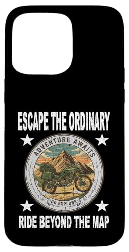 ESCAPE THE ORDINARY RIDE BEYOND MAP ���[�^�[�T�C�N���A�h�x���`���[�B �X�}�z�P�[�X iPhone 15 Pro Max �p