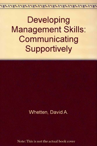 Developing Management Skills: Communicating Sup... 0065015894 Book Cover