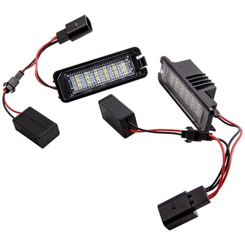 Luces de matrícula LED compatibles con Golf MK4 MK5 MK6 y bombilla trasera Polo CC