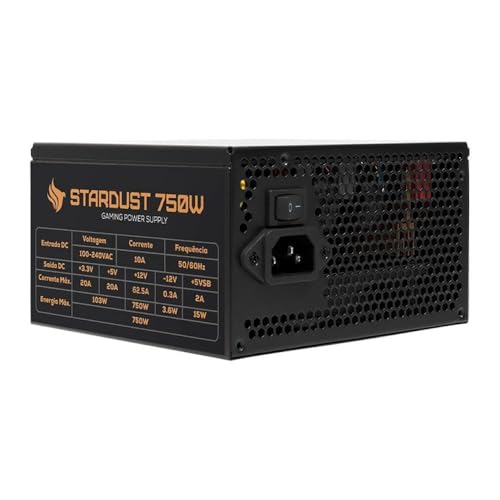 Fonte Pichau Stardust 750W | Full Modular | Certificação Cybenetics Bronze | PFC Ativo | Bivolt Automático 100-240V AC | Formato ATX V3.0 - Imagem 3