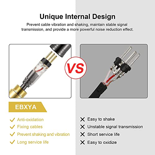 Ebxya Xlr Microphone Cable 10Ft Balanced Xlr Cable, 22 Awg Gold Plated Male To Female Mic Cable Anti-Interference For Live Performance And Recording Studio #TOP2
