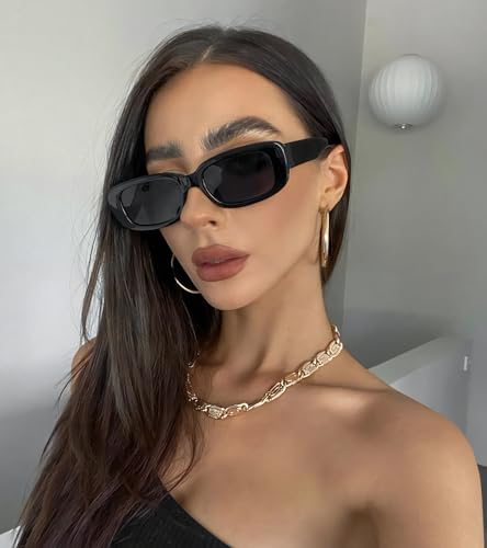 Matcheck 40 Pack Retro Rectangle Sunglasses Bulk Narrow Frame Glasses Wholesale Women Square Eyewear Party Favor Shades2