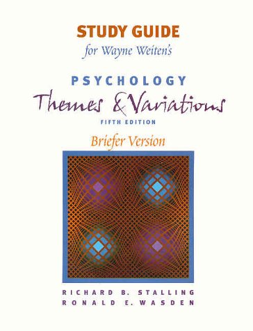 Psychology : Themes and Variations/Brief 0534593127 Book Cover