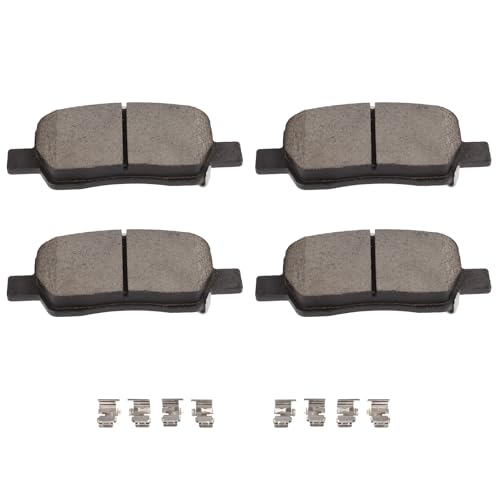 Image of SCITOO D2381 Ceramic Brake Pads Sets Rear w /Hardware Replacement For Hyundai For Santa Cruz 2022-2023,For Hyundai For Santa Fe 2021-2023,For Kia For Carnival 2022-2023,For Kia For Sorento 2021-2023