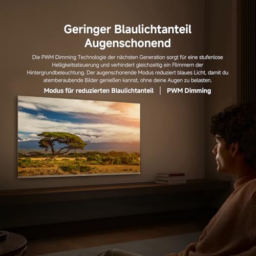 QLED-Panel mit minimalistischem Rahmen und integriertem Standfuß für modernes Wohnzimmer.