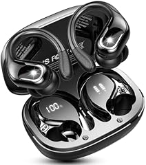 Bluetooth 5.4 Kopfhörer Sport, 75Std Kopfhörer Kabellos Bluetooth mit HiFi-Stereo, IP-X8 Wasserdicht Wireless Headphones, 4 ENC Noise Cancelling Mic Earbuds, USB-C Ohrhörer Joggen Gym für iOS Android