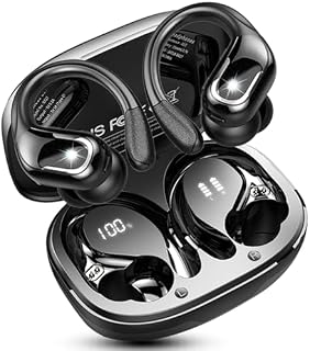 Bluetooth 5.4 Kopfhörer Sport, 75Std Kopfhörer Kabellos Bluetooth mit HiFi-Stereo, IP-X8 Wasserdicht Wireless Headphones, 4 ENC Noise Cancelling Mic Earbuds, USB-C Ohrhörer Joggen Gym für iOS Android