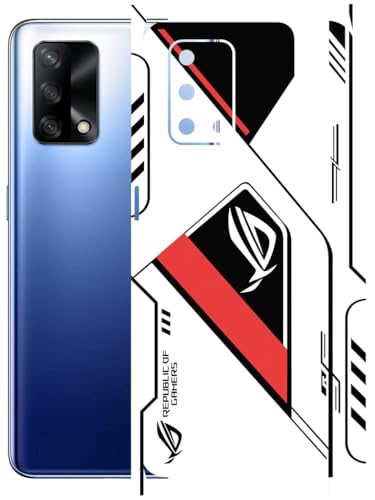 Image of AtOdds - Full Body Back Screen Guard Protector Film - Lamination Wrap Skin Sticker Compatible with Oppo F19 | Scratchproof Matte Finish (RogRed)