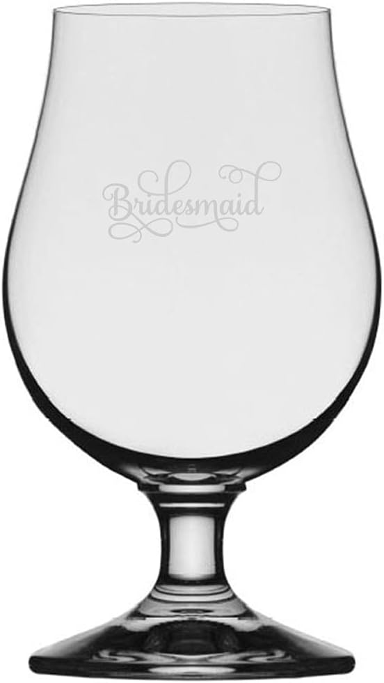 Mother Of The Bride Samantha Font Wedding Party Personalized Custom Etched 13.25oz Iona Beer Glass