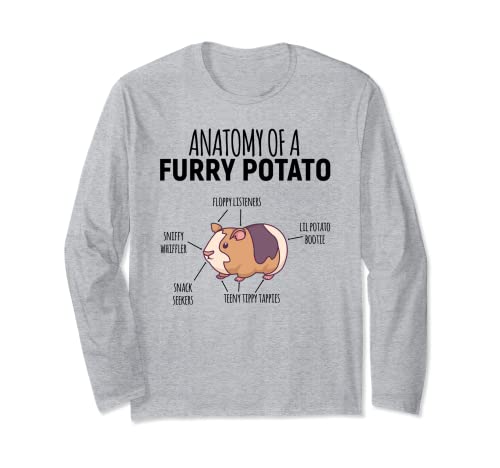 Anatomía De Un Amante De Cerdo De Guinea Patata Peluda Manga Larga