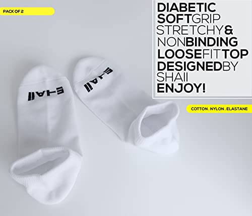 Diabetic No Show Low Cut Non Binding Loose Fit Socks For Women - (9-11 Black) #TOP1