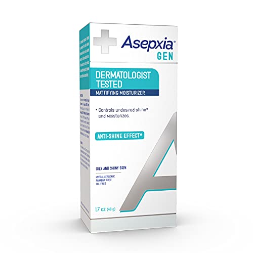 Asepxia Gen Moisturizing Mattifying Cream For Oily Skin, Neutralizes Unwanted Shine, 1.7 Ounce #TOP3