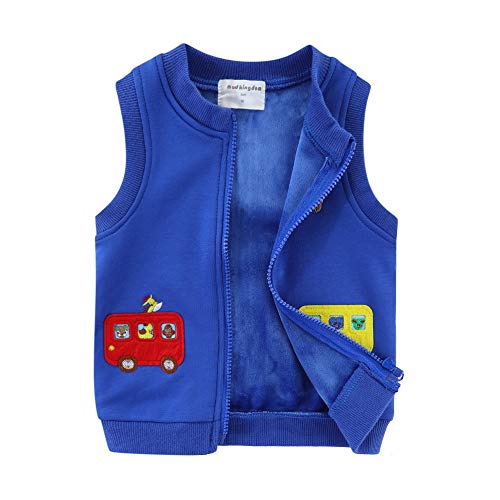 Mud Kingdom Kleine Jungen Regular Weste Baumwolle Winter Warm Fleeceweste...