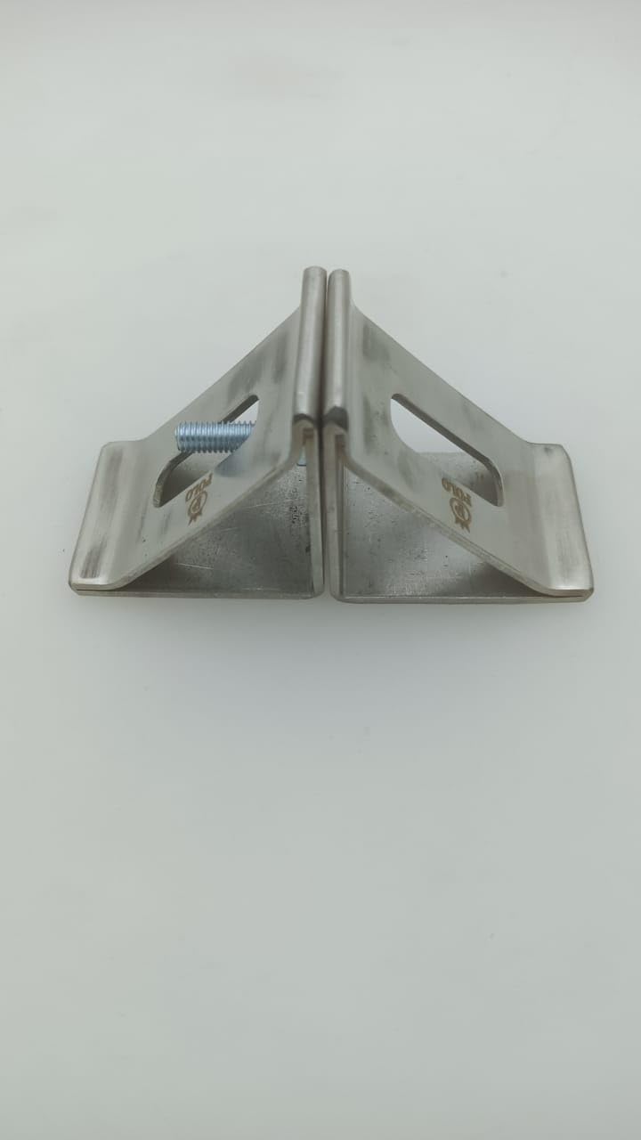 Prince Eleven Stainless Steel 304 Urinal Partition Support Bracket | Heavy Duty Wall to Partition Fitting Clamp for Washroom Bathroom and Toilet Cubicle Partition Installation Hardware (Silver Finish)-image-39