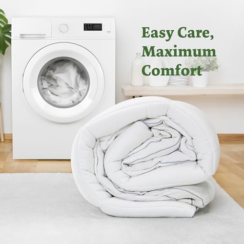 Waterproof 4 Inch Memory Foam Mattress Topper Dual LayerTwin XL Size2 Inch Egg Crate Gel Memory Foam Plus 2 Inch Waterproof Bamboo Mattress Pad Cover Down Alternative with 8-21 Inch Deep Pocket by Daluvenix - Image 7