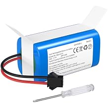 Replacement Battery for Ionvac SmartClean 2000 Denkee 600 DK600 X500,X500 Pro DK600 MAX DK700 X500 Simum X586 Robot Vacuum Cleaner
