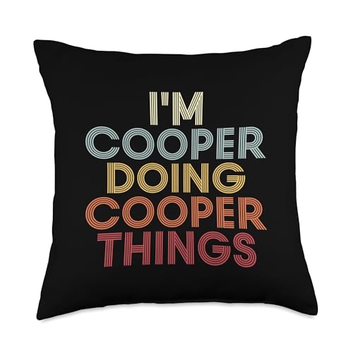 Cooper Name Cooper Personalized Name First Given Throw Pillow