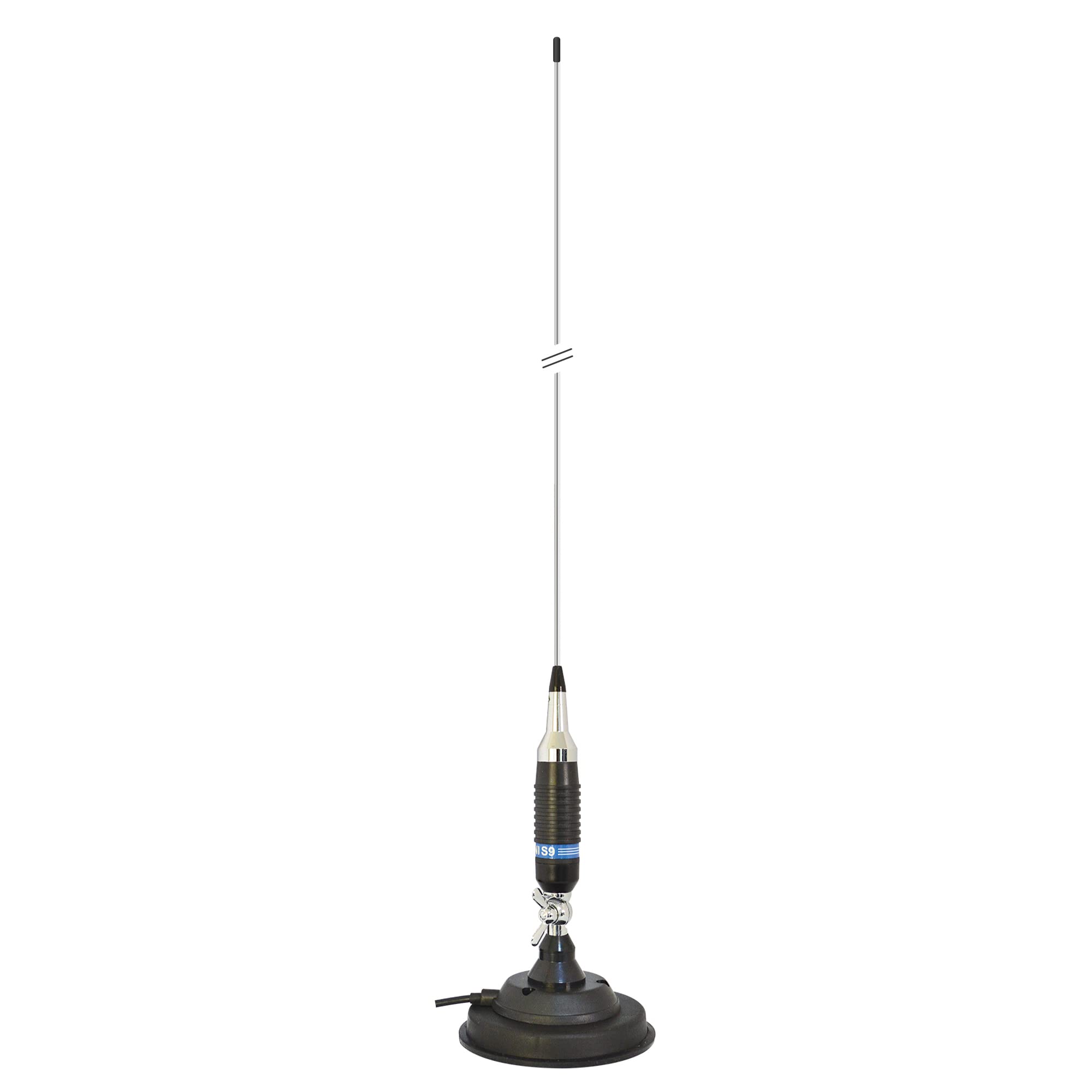 PNI Antenna CB S9 120 cm long and 125 mm/ 125 mm butterfly magnet included