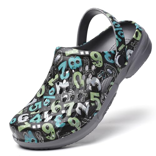 Image of CERYTHRINA Mens Garden Clogs Lightweight Breathable Slip on Sandals Fashions Pool Beach Shoes Non Slip Home Clogs Slippers