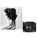 GUKAIIIZLDFGL Black Witch Hats for Women Lolita Magic Wizard Hat for Adult Halloween Costume Witch Hat with Bowknot Cosplay Accessory