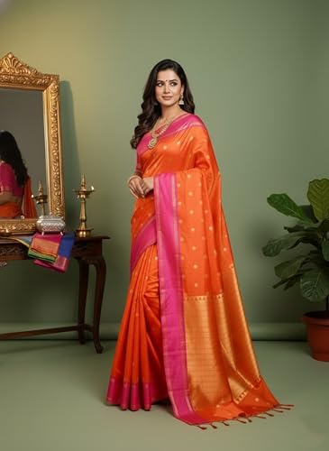 HOUSE OF EX pink mysore silk saree – image 7