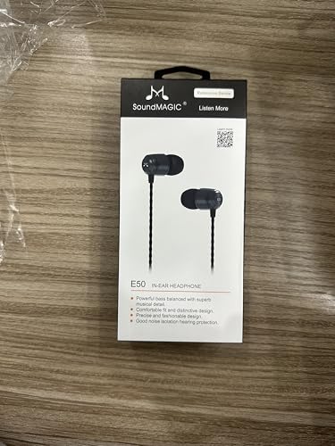 Image of SoundMAGIC E50 Wired Earbuds, No Mic, in-Ear Monitor, 3.5mm Jack, Gunmetal | Clear bass, Balanced HiFi sound, Effective noise isolation, Sturdy metal build, Ergonomic fit, Tangle-free cable