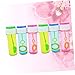 KONTONTY 7pcs Bubble Wands with Bubble for Outdoor Fun Easy to Use for Parties and Compact Design for All Occasions Random Color