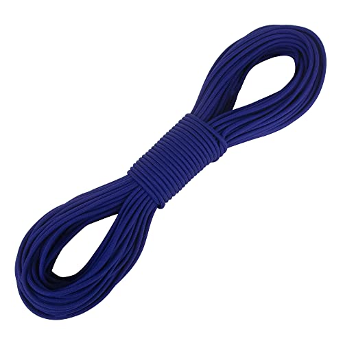 Image of 550 para Cord Parachute Survival Cord Rope Spec Type III 7 Strand Paracord Rope, Military Grade Nylon 4mm Diameter (Dark Blue, 20)