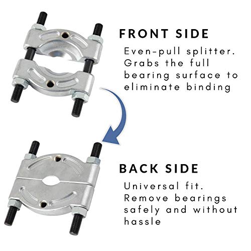 Shankly Bearing Separator Or Gear Puller, Universal Bearing Puller Tool Or Pullers For Mechanics Heavy-Duty Pilot Bearing Removal Tool Medium Bearing Puller Splitter (30-50Mm) #TOP5