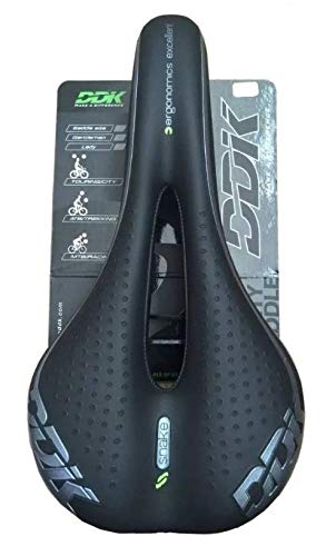 Banco Ddk Snake Selim Speed Mtb Vazado Preto E Cinza Bike