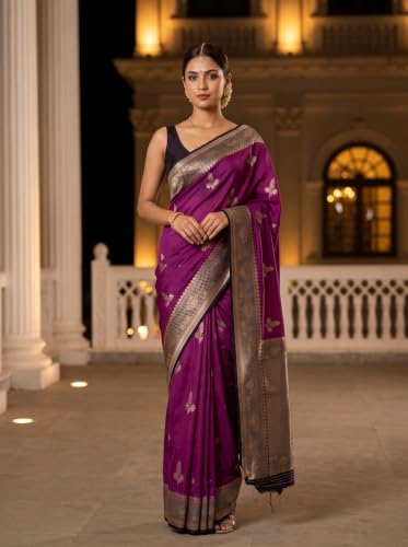 MIMOSA lavender mysore silk saree – image 2
