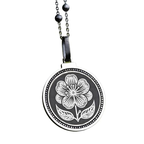 Colgante brújula de plata unisex de 28 mm, joya artesanal para llevar a diario