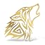 Sticker Husky Siberiano Argento | Adesivo In PVC Prespaziato 25 Cm Per Auto, Moto, Casco, Murale | Resistente Agli Agenti Atmosferici