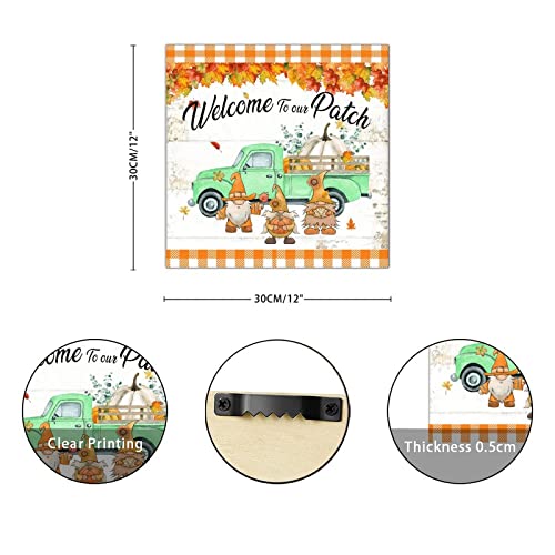 Panneau en bois Welcome to Our Patch aux finitions soignées - 3