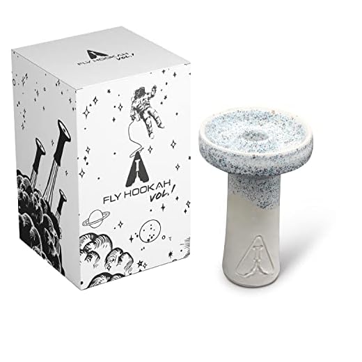 Fly Hookah Cazoleta Cachimba Vol.I - Tarro de Alta Calidad para Shisha Hookah Premium - Barro Blanco - Alto Rendimiento y Adaptado a Todos los Gestor de Calor Shisha