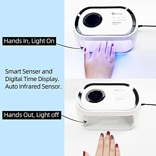 Mobray Uv Led Nail Lamp, 48W Nail Dryer Curing Light With 3 Timer Setting Automatic Sensor For Gel Nail Polish And Poly Nail Gel #TOP3