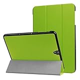  Smart Cover Hülle für Samsung Galaxy Tab S3 SM-T820 T825 9,7 Halterung Schutz Tasche aufstellbares Case + GRATIS Stylus Touch Pen (Grün)