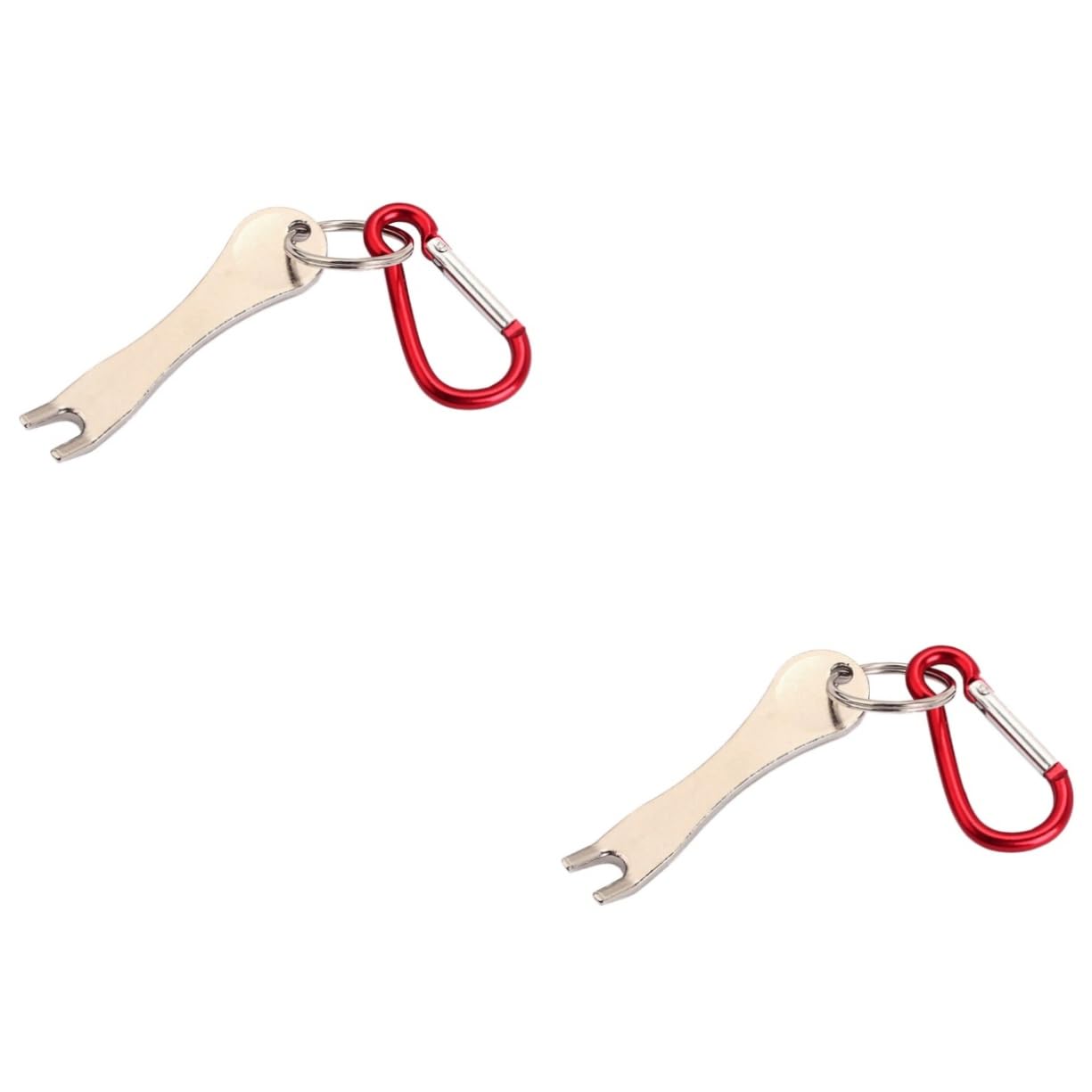 FAVOMOTO 2pcs Guitar String Aid Tool Quick Release Bridge Pin Puller Essential for String Instruments Includes Carabiner and Keychain