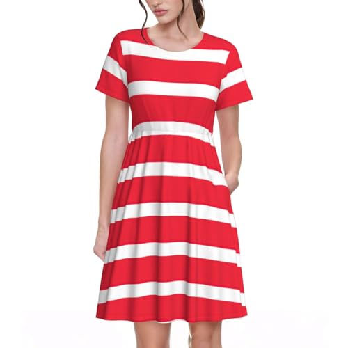 Robe d'été drapeau autrichien anti-transpiration manches courtes
