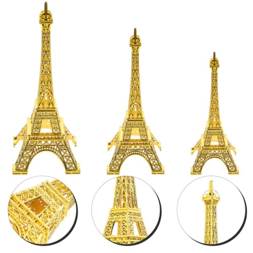 Torre Eiffel modelo de edificio vintage en metal PRETYZOOM coleccionable 4